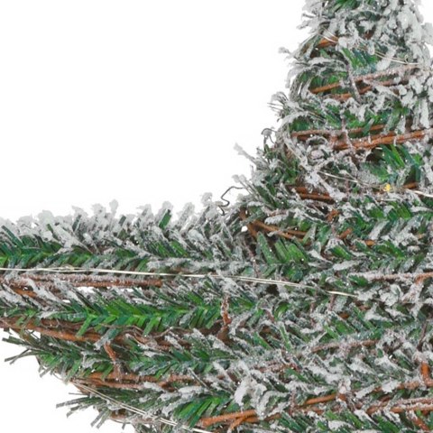 Gwiazda świecąca świąteczna ośnieżona ozdoba stroik oświetlenie święta 20 LED 30 cm