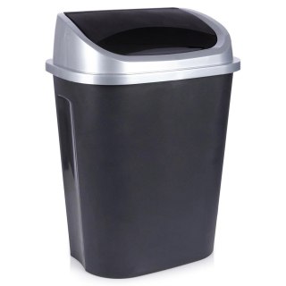 Kosz na śmieci plastikowy czarny 50 l