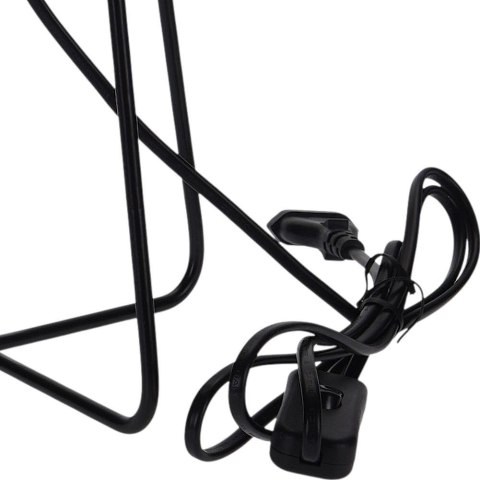 Lampka lampa metalowa czarna stołowa na biurko komodę stolik nocny loft