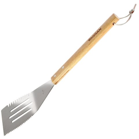 Łopatka stalowa szpatułka do grillowania grilla z nożem duża 40,5 cm
