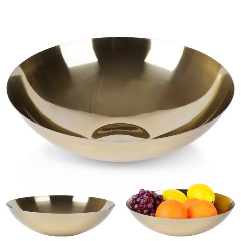 Miska stalowa złota 27,5 cm, 2,5 l