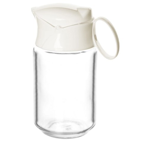 Mlecznik z uchwytem i pokrywką szklany 235 ml