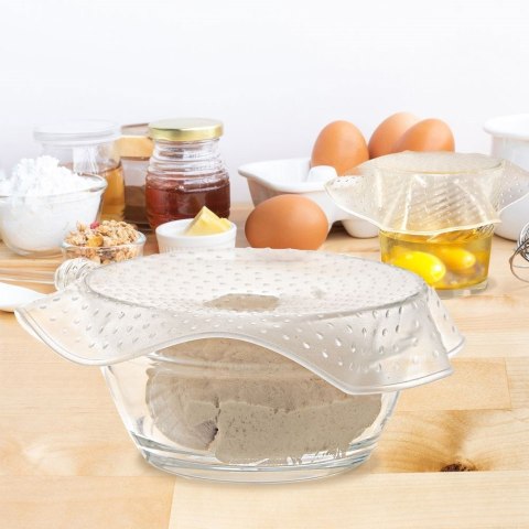 Pokrywki uniwersalne silikonowe do żywności zestaw pokrywek 3 sztuki