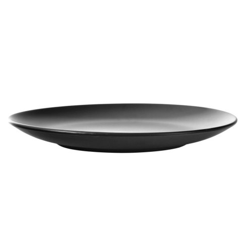 Talerz deserowy płaski płytki ceramiczny talerzyk na desery czarny ALFA 21,5 cm
