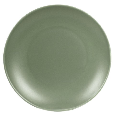 Talerz deserowy płaski płytki ceramiczny talerzyk na desery zielony ALFA 21,5 cm