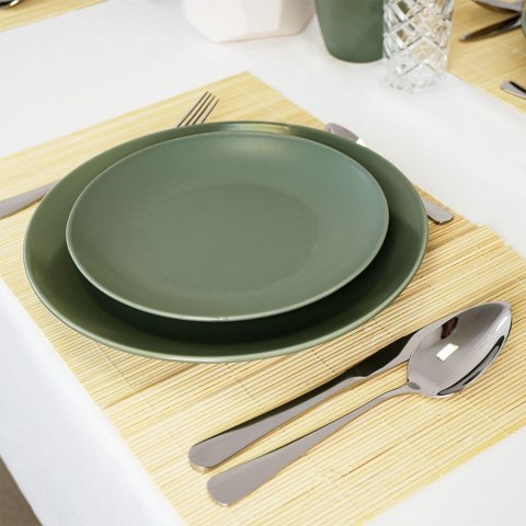 Talerz deserowy płaski płytki ceramiczny talerzyk na desery zielony ALFA 21,5 cm