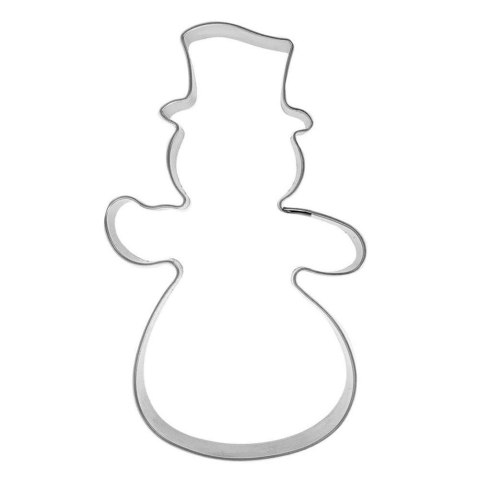 Wykrawacz cukierniczy stalowy / foremka do ciastek pierników bałwan 10 cm
