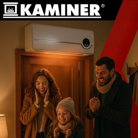 Grzejnik- kurtyna powietrzna Airo Kaminer 26389 — urządzenie 2 w 1