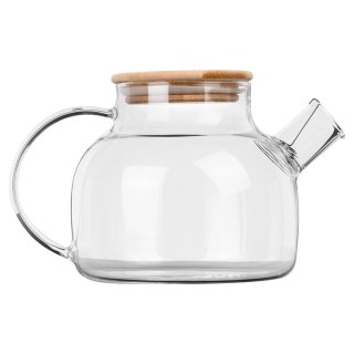 Dzbanek do Serwowania Kawy Herbaty Szklany z Sitkiem Wylewką VILDE 1 l