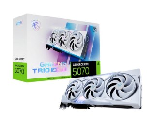 Karta graficzna MSI GeForce RTX 5070 12G GAMING TRIO OC WHITE GDDR7 (RTX 5070 12G GAMING TRIO OC WHITE)