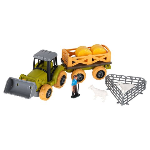 Gospodarstwo rolne farma traktor do skręcenia