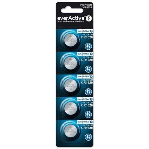 Bateria litowa CR1620 everActive 5 szt. Bateria litowa CR1620 everActive 5 szt.