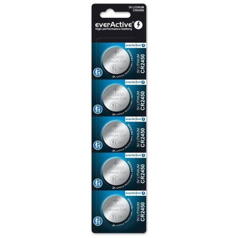 Bateria litowa CR2450 everActive 5 szt. Bateria litowa CR2450 everActive 5 szt.