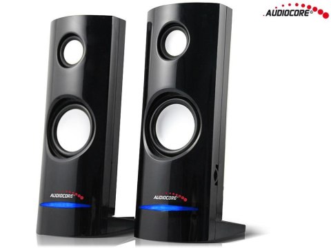 Głośniki Audiocore AC860 komputerowe 8W USB, czarne Głośniki Audiocore AC860 komputerowe 8W USB, czarne