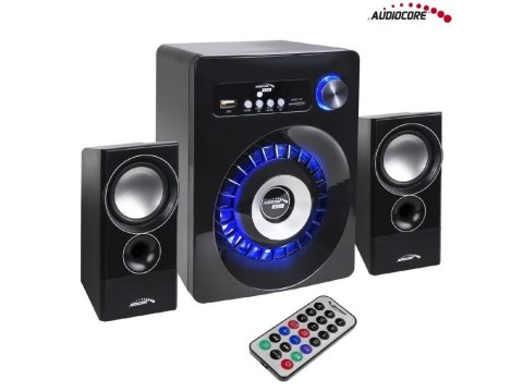 Głośniki Bluetooth Audiocore AC910 2.1, radio FM, wejście kart TF, AUX, zasilanie USB Głośniki Bluetooth Audiocore AC910 2.1, radio FM, wejście kart TF, AUX, zasilanie USB