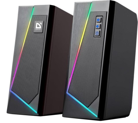 Głośniki Defender SOLAR 3 2.0 10W Bluetooth USB podświetlenie RGB Głośniki Defender SOLAR 3 2.0 10W Bluetooth USB podświetlenie RGB