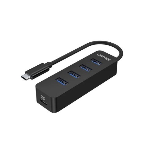 HUB USB-C Unitek H1117B 4xUSB-A 3.1, aktywny, 10W HUB USB-C Unitek H1117B 4xUSB-A 3.1, aktywny, 10W
