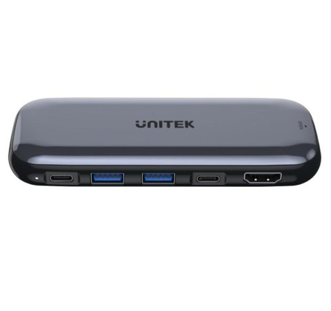 Hub Storage USB-C Unitek D1046A dyski M.2, HDMI, PD 100W Hub Storage USB-C Unitek D1046A dyski M.2, HDMI, PD 100W