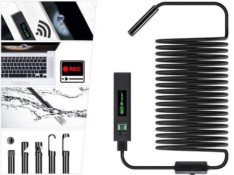 Kamera endoskopowa Tracer HardWire 5m 8mm LED WiFi Kamera endoskopowa Tracer HardWire 5m 8mm LED WiFi