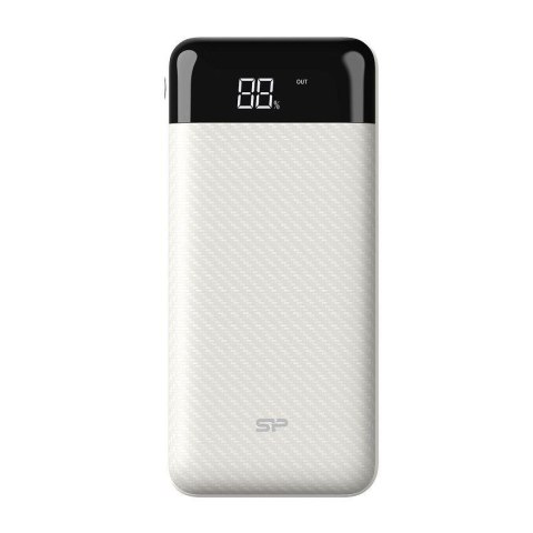 Powerbank Silicon Power GS28 20000mAh LCD 1x USB-C, 2x USB-A, 1x mUSB biały Powerbank Silicon Power GS28 20000mAh LCD 1x USB-C, 2x USB-A, 1x mUSB biały