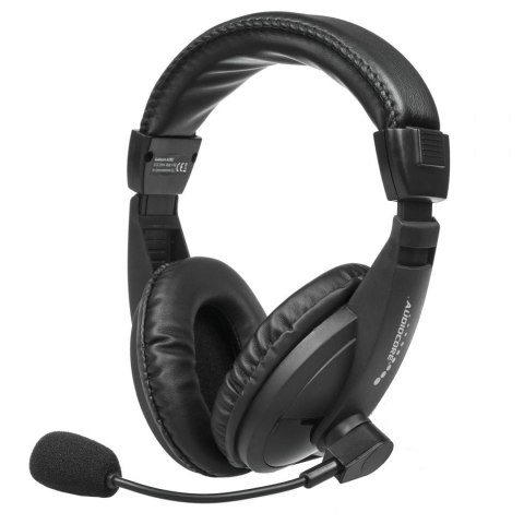 Słuchawki z mikrofonem Audiocore AC862, nauszne, USB plug&play, dł. kabla 1,5m do pracy zdalnej Słuchawki z mikrofonem Audiocore AC862, nauszne, USB plug&play, dł. kabla 1,5m do pracy zdalnej