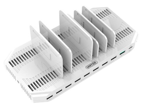 Stacja ładująca Unitek Y-2190, 10 x USB; QC3.0; USB-C Power Delivery; 160W Stacja ładująca Unitek Y-2190, 10 x USB; QC3.0; USB-C Power Delivery; 160W