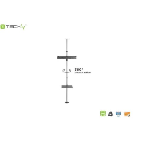 Stojak podłogowo-sufitowy Techly 37"-70", 30kg Stojak podłogowo-sufitowy Techly 37"-70", 30kg