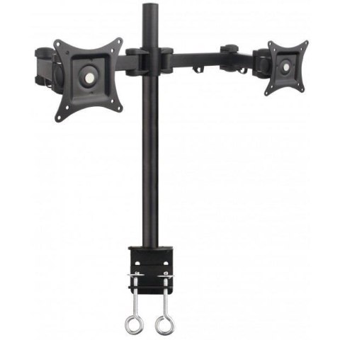 Uchwyt biurkowy Techly 13"-27", 2x10kg na 2 monitory, regulowany Uchwyt biurkowy Techly 13"-27", 2x10kg na 2 monitory, regulowany