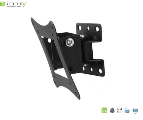 Uchwyt ścienny LCD/LED Techly 13"-30", 15kg, uchylny, czarny Uchwyt ścienny LCD/LED Techly 13"-30", 15kg, uchylny, czarny
