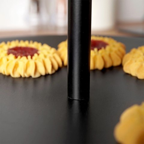 3-piętrowa Patera na Ciastka Owoce Słodycze Czarna EXCELLENT HOUSEWARE