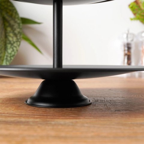 3-piętrowa Patera na Ciastka Owoce Słodycze Czarna EXCELLENT HOUSEWARE