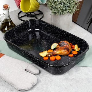 Brytfanna do Piekarnika Emaliowana Prostokątna Solidna ORION 42 x 27 x 7 cm