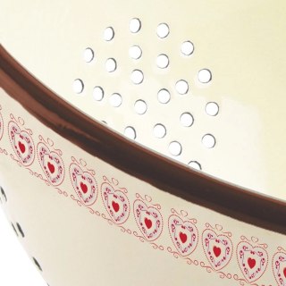 Cedzak Durszlak do Makaronu Warzyw Owoców Kuchenny Emaliowany ORION 20 cm