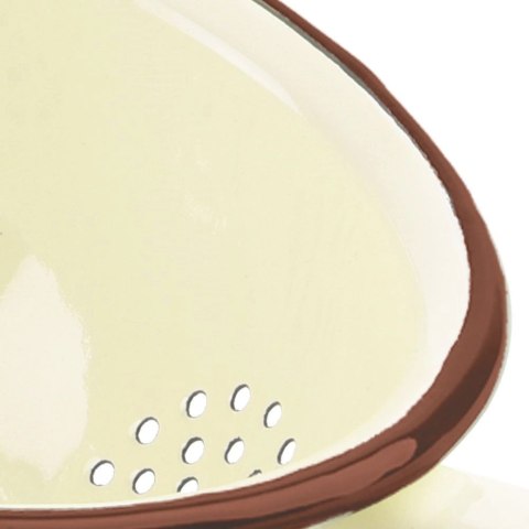 Cedzak Durszlak do Makaronu Warzyw Owoców Kuchenny Emaliowany ORION 20 cm