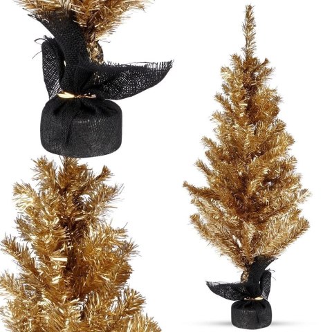Choinka Sztuczna Świąteczna Dekoracyjna Złota Ozdobna ORION 90 cm
