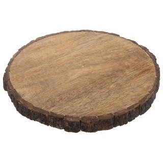 Deska Taca do Krojenia Serwowania Przekąsek Drewniana Okrągła ORION 30 cm