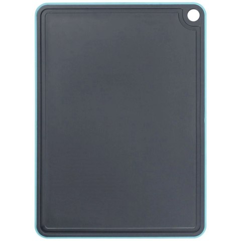 Deska do Krojenia Plastikowa Szara Uniwersalna z Rowkiem ORION 35,5 x 26 cm