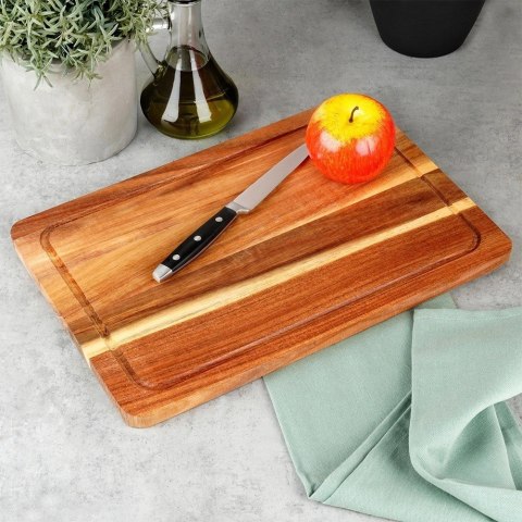 Deska do Krojenia i Serwowania Serów Wędlin Drewno Akacjowe ORION 37x25 cm