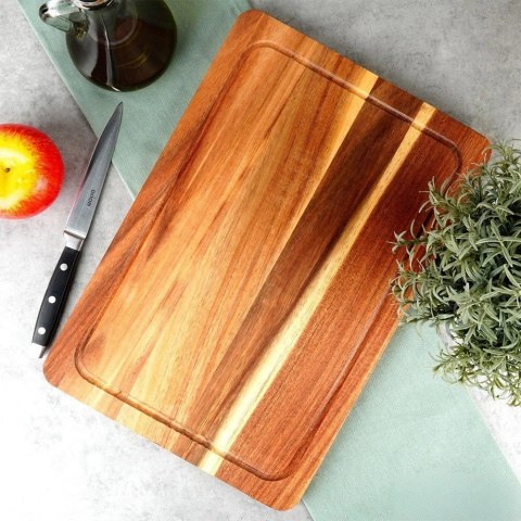 Deska do Krojenia i Serwowania Serów Wędlin Drewno Akacjowe ORION 37x25 cm