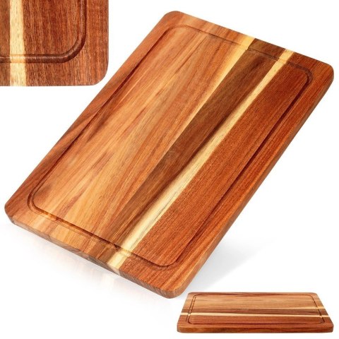 Deska do Krojenia i Serwowania Serów Wędlin Drewno Akacjowe ORION 37x25 cm