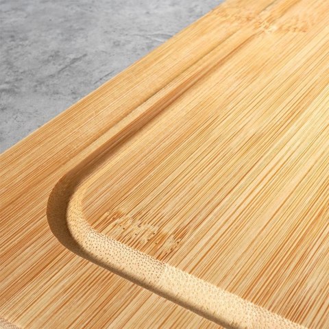 Deska do Krojenia z Rantem Drewniana Bambusowa EXCELLENT HOUSEWARE 45x35 cm