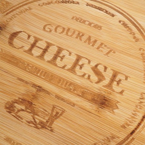 Deska do Serów z Nożami Bambusowa 4 el.