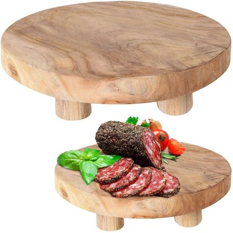 Deska do Serwowania Drewniana na Nóżkach HOME STYLING COLLECTION 30 cm