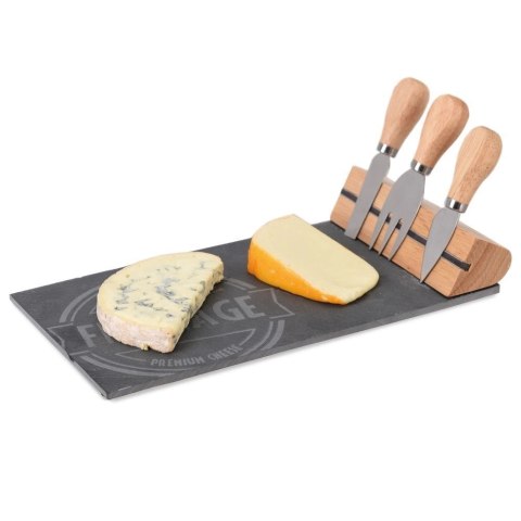 Deska do Serwowania Serów z Nożami Kamienna ORION 4 el.