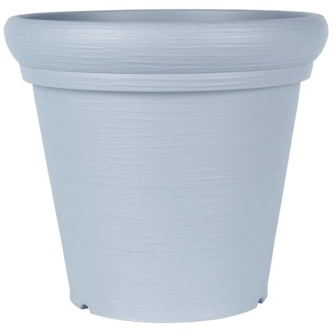 Doniczka Ogrodowa Imitacja Kamienia Plastikowa Szara Okrągła VILDE 38x34 cm