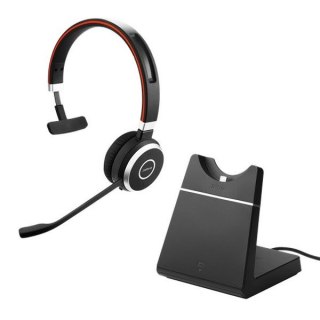 Słuchawki z mikrofonem JABRA Evolve 65 UC Mono + charging stand Czarny