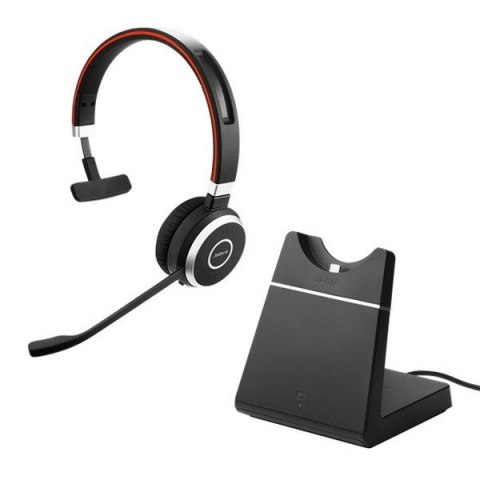 Słuchawki z mikrofonem JABRA Evolve 65 UC Mono + charging stand Czarny