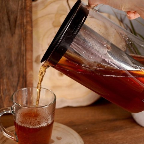 Dzbanek z Zaparzaczem do Herbaty Napary Szklany Żaroodporny ORION 1,6 l