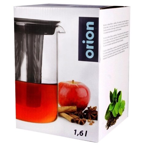 Dzbanek z Zaparzaczem do Herbaty Napary Szklany Żaroodporny ORION 1,6 l