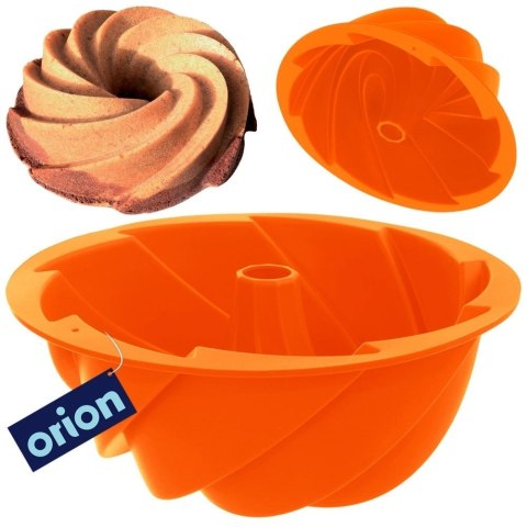 Forma do Pieczenia Babki z Kominem Kwiat Silikonowa Solidna ORION 23,5 cm